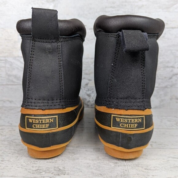 Vintage Western Chief Duck Rain Boots Rubber Bottom Size 6Y Women's 7.5 - Picture 5 of 11